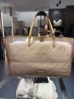 Staud Christos Large Tote Camel NWT has pouch and dust cover